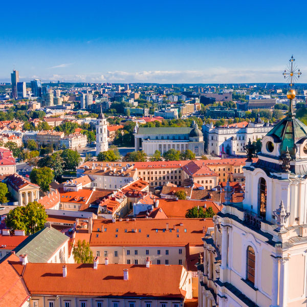 Lietuvos sostinės, Vilniaus nuotrauka.