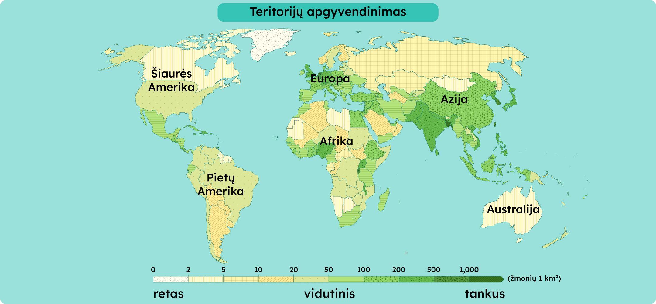 Teritorijų apgyvendinimas.